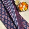 IMG_8328 Indigo Ajrak Linen LINEN COTTON SAREE