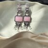 Drop Elegance — Long Oxidised Earrings